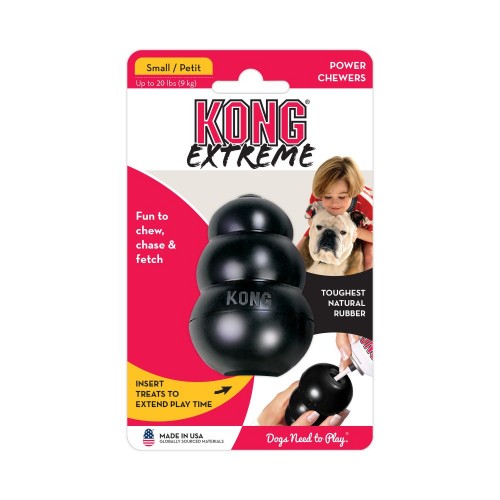 美國KONG Extreme 黑色耐咬抗憂鬱葫蘆 (S)